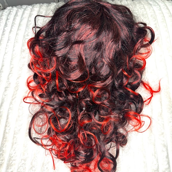 NWT Miffy Red and Black Curly Wig - Picture 4 of 10